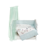 Постільний комплект Twins Sweet Forest, 8 ел., м'ятний (4051-SW-011) - Pampik