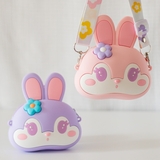 Дитяча силіконова сумочка Bunny, 14х4х14 см, рожевий - Pampik - 2