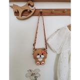 Дитяча силіконова сумочка Bear, 12.5х5х15 см, коричневий - Pampik - 7