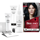 Фарба для волосся Brillance 891 Синяво-чорний, 143,7 мл - Pampik - 6