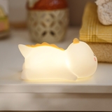 Дитячий силіконовий нічник Динозаврик, білий - Pampik - 5