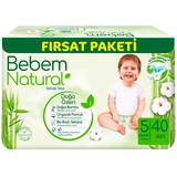 Підгузки на липучках Bebem Natural, 5 (11-18 кг), 120 шт. (3 уп. по 40 шт.) - Pampik - 2