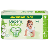 Підгузки на липучках Bebem Natural, 4 (7-14 кг), 156 шт. (3 уп. по 52 шт.) - Pampik - 2