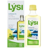 Омега-3 Lysi риб'ячий жир з печінки тріски з вітамінами A, D, E, зі смаком лимона та м'яти, 240 мл - Pampik