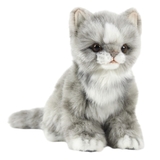 М'яка іграшка Hansa Жакардове сіре кошеня, 19 см (70638) - Pampik