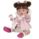 Лялька Munecas De Cuna Дівчинка, з коричневим волоссям, 45 см (43205) - Pampik