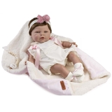 Кукла Munecas De Cuna Reborn Magdalena с розовой повязкой, 45 см (45603) - Pampik