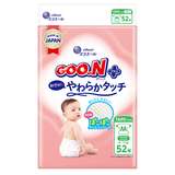 Підгузки на липучках Goo.N Plus 3/М (6-11 кг), 52 шт. - Pampik