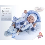 Кукла Munecas De Cuna в голубом комбинезоне, 45 см (43250) - Pampik - 2