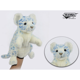 М'яка іграшка на руку Hansa Puppet Сніговий барс блакитний, 32 см (7779) - Pampik - 2