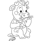 Детская раскраска ArtCraft Коровка 25х30 см (15078-AC) - Pampik - 2