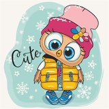 Картина за номерами ArtCraft Миле совеня 30х30 см (15557-AC) - Pampik