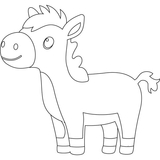 Детская раскраска ArtCraft Лошадь 25х30 см (15107-AC) - Pampik - 2