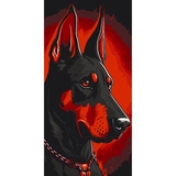 Картина по номерам ArtCraft Доберман 40х80 см (11522-AC) - Pampik
