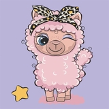 Картина за номерами ArtCraft Лама 30х30 см (15089-AC) - Pampik