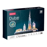 3D пазл CubicFun City Line з LED-підсвіткою Дубай (L523h) - Pampik