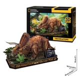 Пазл 3D CubicFun National Geographic Dino Трицератопс, 44 елементи (DS1052h) - Pampik - 5