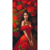 Картина по номерам ArtCraft Искушение в красном 40х80 см (10145-AC) - Pampik