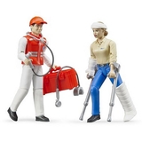 Набор фигурок Bruder Врач и пациент с аксессуарами (62710) - Pampik
