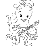 Детская раскраска ArtCraft Гитарист 25х30 см (15076-AC) - Pampik - 2