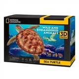 3D пазл CubicFun Исчезающие животные Морская черепаха (DS1080h) - Pampik