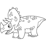 Детская раскраска ArtCraft Трицератопсик 25х30 см (15058-AC) - Pampik - 2