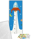 Ростомер-картина по номерам ArtCraft Космическая ракета 30х80 см (15129-AC) - Pampik