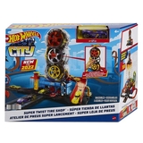 Трек Hot Wheels City Ударные трюки в шиномонтаже (HDP02) - Pampik