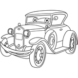 Дитяча розмальовка ArtCraft Ретро автівка 25х30 см (15068-AC) - Pampik - 2