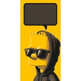 Открытка по номерам ArtCraft Барт Симпсон 40х80 см (16113-AC) - Pampik