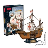 Пазл 3D CubicFun Корабль Санта-Мария, 204 элемента (T4038h) - Pampik