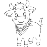 Детская раскраска ArtCraft Бычок 25х30 см (15108-AC) - Pampik - 2