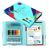 Набір для творчості I heart art Пастель-колаж з аквареллю, восковою крейдою і папером для малювання (8008) - Pampik