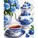 Картина по номерам ArtCraft Натюрморт в голубых тонах 40х50 см (12040-AC) - Pampik - 2