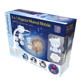 Музичний мобіль із проектором Infantino 3 в 1 блакитний (004896I) - Pampik