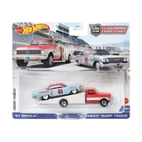Ігровий набір Hot Wheels Car culture Team Transport автомодель 61 Impala та транспортер 72 Chevy Ramp Truck (FLF56/HKF40) - Pampik