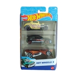 Набір машинок Hot Wheels 3 шт. 1:64 жовтий, чорний, помаранчевий (K5904-18) - Pampik