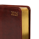 Щоденник Leo Planner Aldento А6, датований 2026, 352 сторінки, коричневий (252674) - Pampik - 3