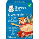 Каша сухая быстрорастворимая Gerber Мультизлаковая с хрустящими хлопьями и кусочками клубники, для детей от 1 года, 200 г - Pampik