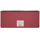 Планінг-щотижневик настільний Leo Planner Persona, датований 2026, 30х14 см, 128 сторінок, бордовий (252656) - Pampik - 7
