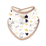 Нагрудник бандана Akuku Сердечка, бежевий (A1512) - Pampik