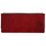 Планінг-щотижневик настільний Leo Planner Persona, датований 2026, 30х14 см, 128 сторінок, бордовий (252656) - Pampik