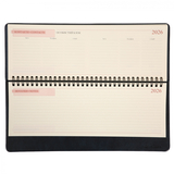 Планінг настільний Leo Planner Persona, датований 2026, 30х14 см, 128 сторінок, синій (252658) - Pampik - 3