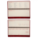 Планінг-щотижневик настільний Leo Planner Persona, датований 2026, 30х14 см, 128 сторінок, бордовий (252656) - Pampik - 5