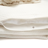 Конверт-плед Twins Cotton New, зі зйомним наповненням, 90х90 см, світло-бежевий (9026-TCN-202) - Pampik - 4