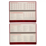 Планінг-щотижневик настільний Leo Planner Persona, датований 2026, 30х14 см, 128 сторінок, бордовий (252656) - Pampik - 4