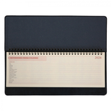 Планінг настільний Leo Planner Persona, датований 2026, 30х14 см, 128 сторінок, синій (252658) - Pampik - 2