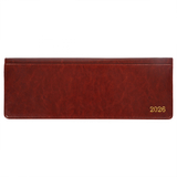 Планінг-щотижневик настільний Leo Planner City, датований 2026, 34х13 см, 128 сторінок, коричневий (252677) - Pampik