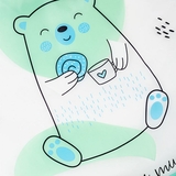 Нагрудник Akuku Тедді з рукавами, 30х30 см (A0518) - Pampik - 2