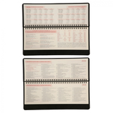 Планінг настільний Leo Planner Persona, датований 2026, 30х14 см, 128 сторінок, чорний (252657) - Pampik - 4